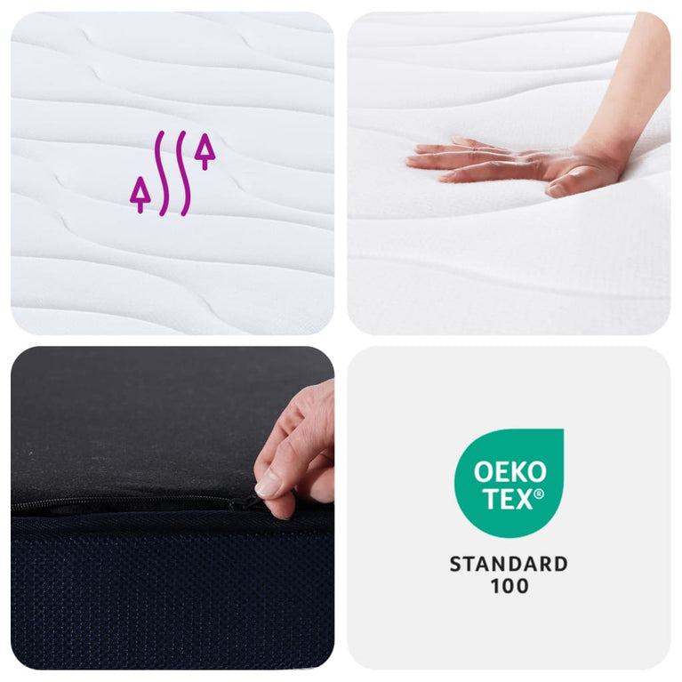 Pocketveringmatras middelhard-hard 180x200 cm