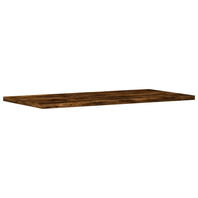 Wandschappen 4 st 60x20x1,5 cm bewerkt hout gerookt eikenkleur