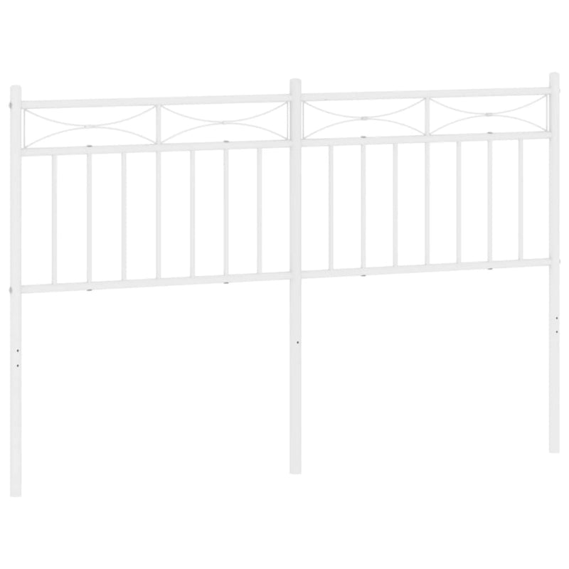 Hoofdbord 135 cm metaal wit