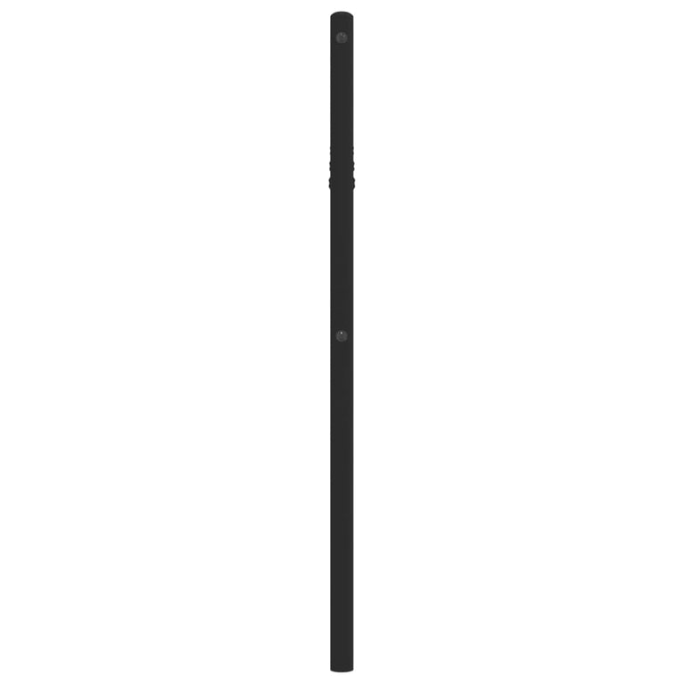 Hoofdbord 90 cm metaal zwart