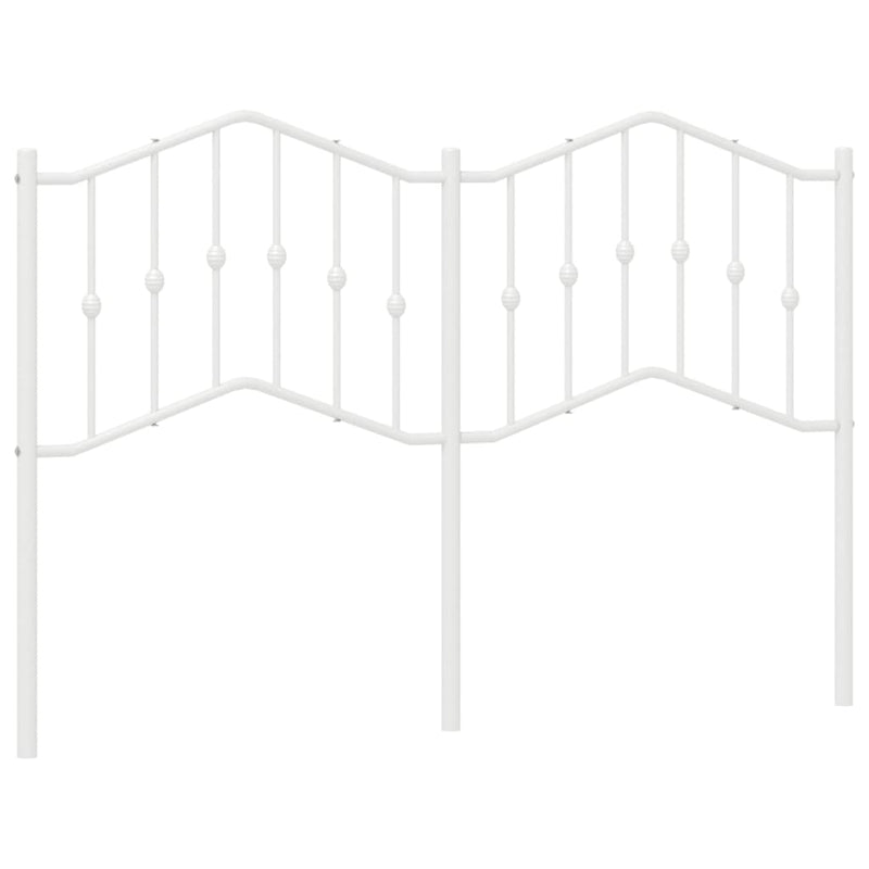 Hoofdbord 135 cm metaal wit