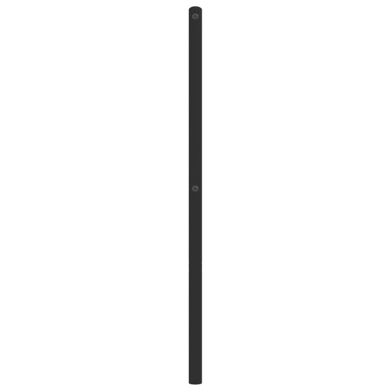 Hoofdbord 140 cm metaal zwart