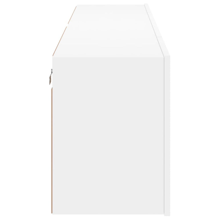 Tv-meubels 2 st wandgemonteerd 80x30x41 cm wit