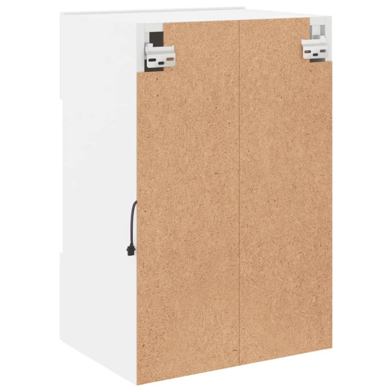 Tv-wandmeubels met LED-verlichting 2 st 40x30x60,5 cm wit