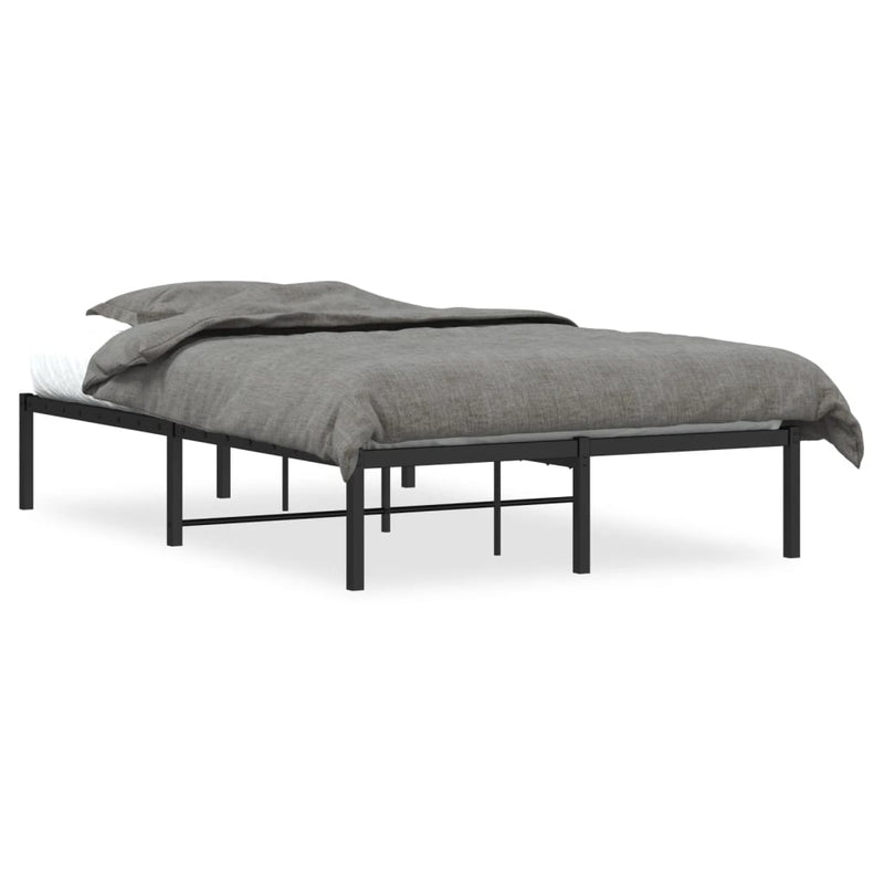 Bedframe metaal zwart 120x190 cm