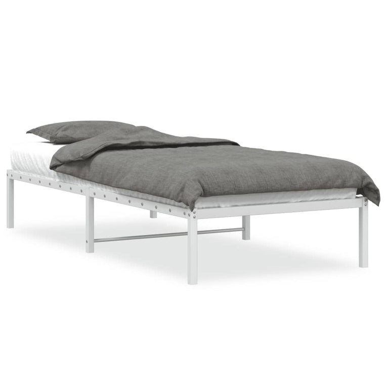 Bedframe metaal wit 90x190 cm