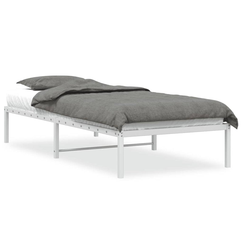 Bedframe metaal wit 90x190 cm