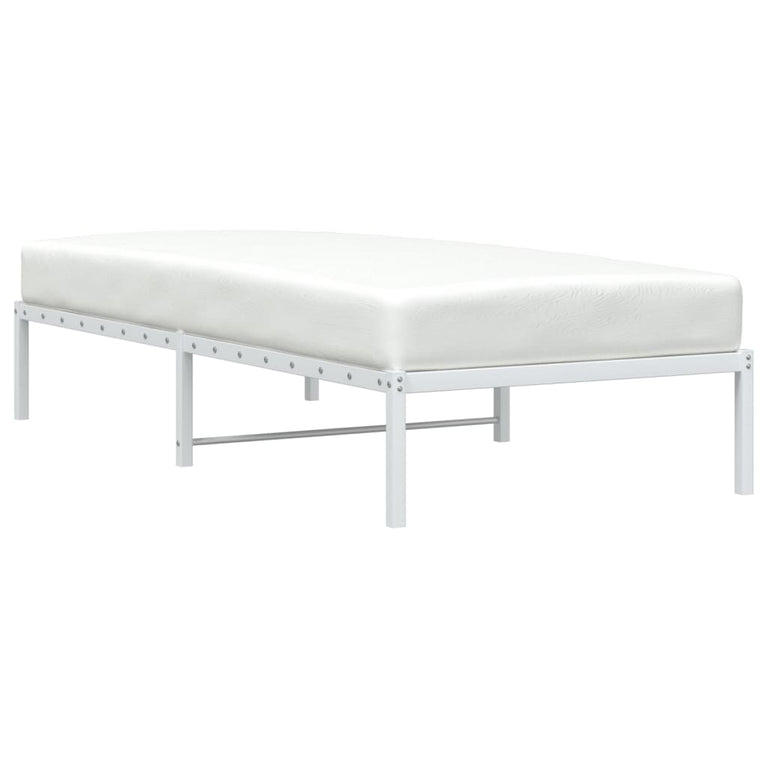 Bedframe metaal wit 90x190 cm