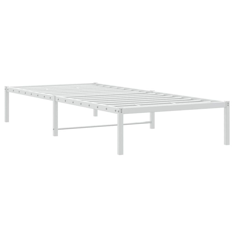 Bedframe metaal wit 90x190 cm