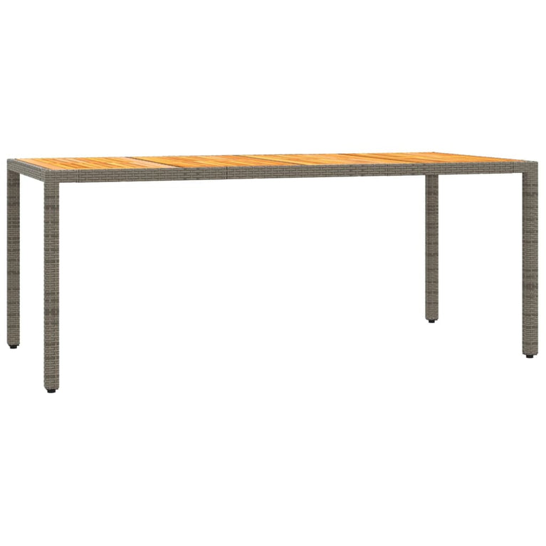 7-delige Tuinset met kussens poly rattan grijs