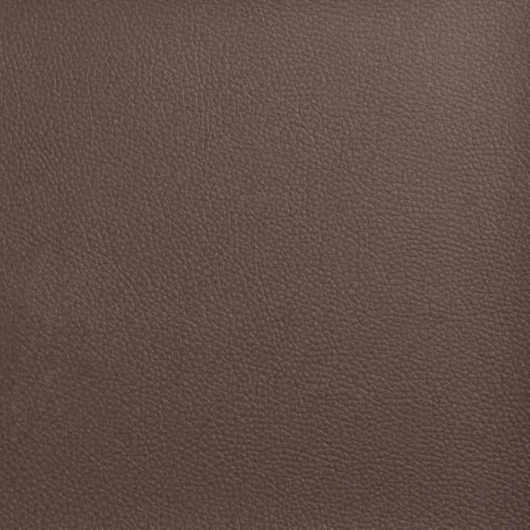 Bed met matras kunstleer bruin 90x190 cm