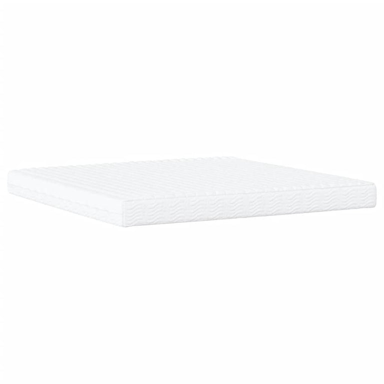 Bed met matras kunstleer bruin 200x200 cm