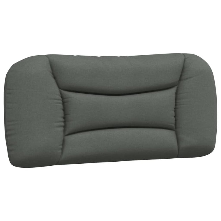Bed met matras stof donkergrijs 80x200 cm