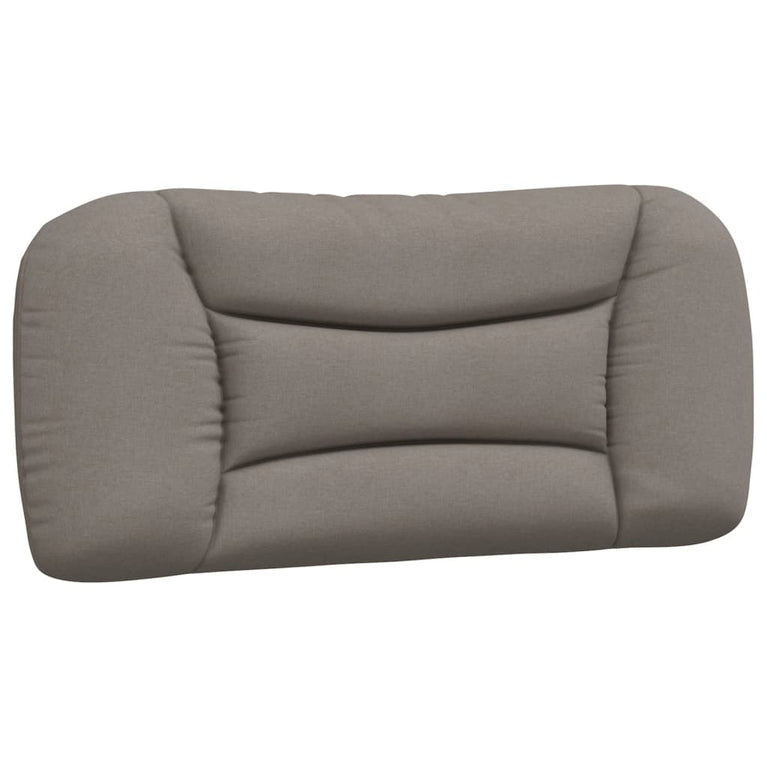 Bed met matras stof taupe 80x200 cm