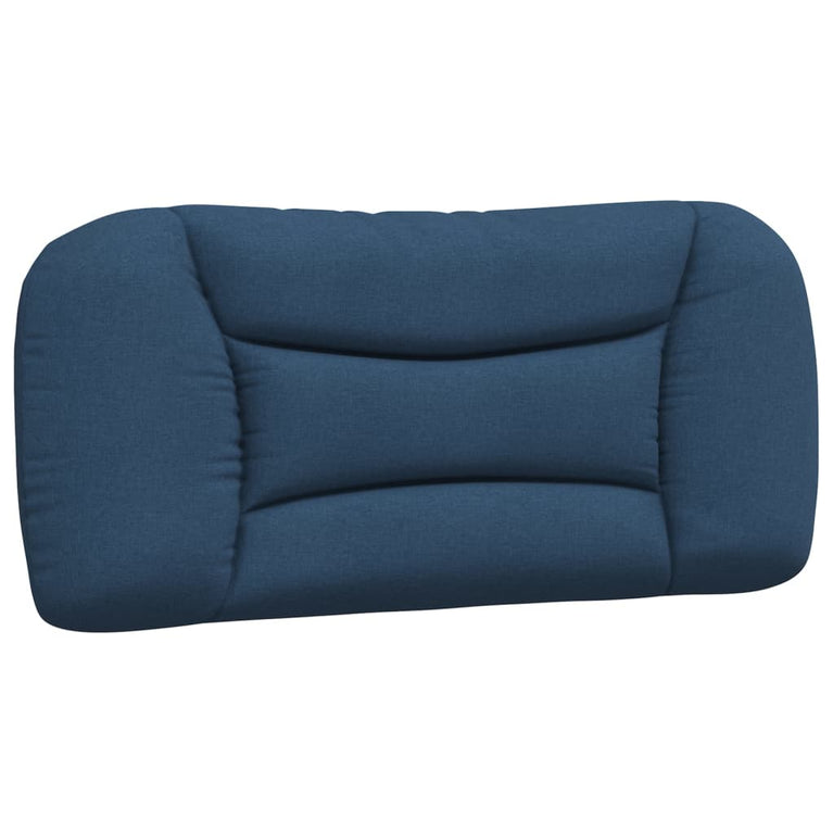 Bed met matras stof blauw 90x190 cm