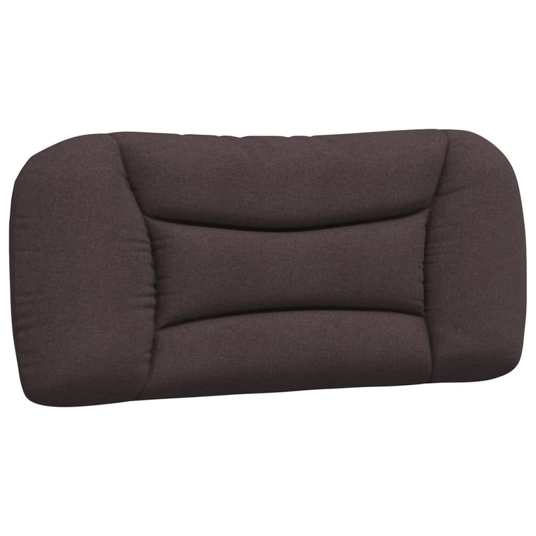 Bed met matras stof donkerbruin 90x200 cm