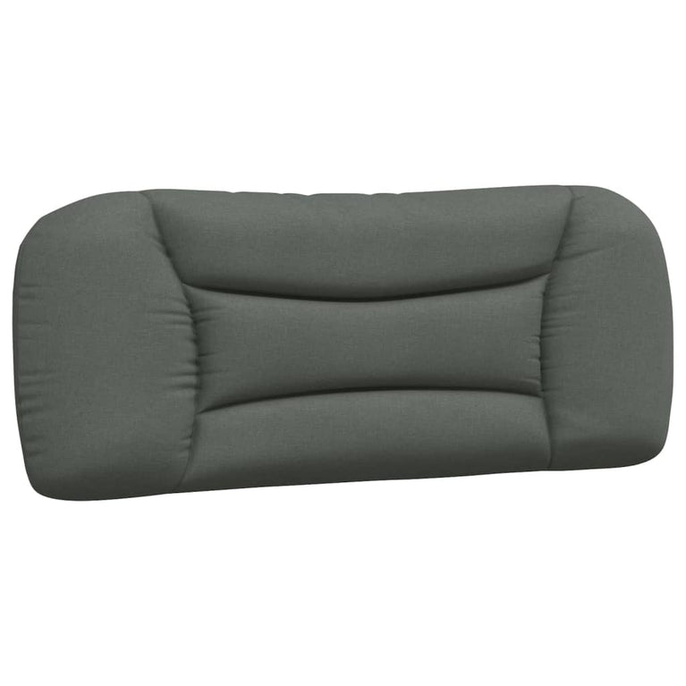 Bed met matras stof donkergrijs 100x200 cm