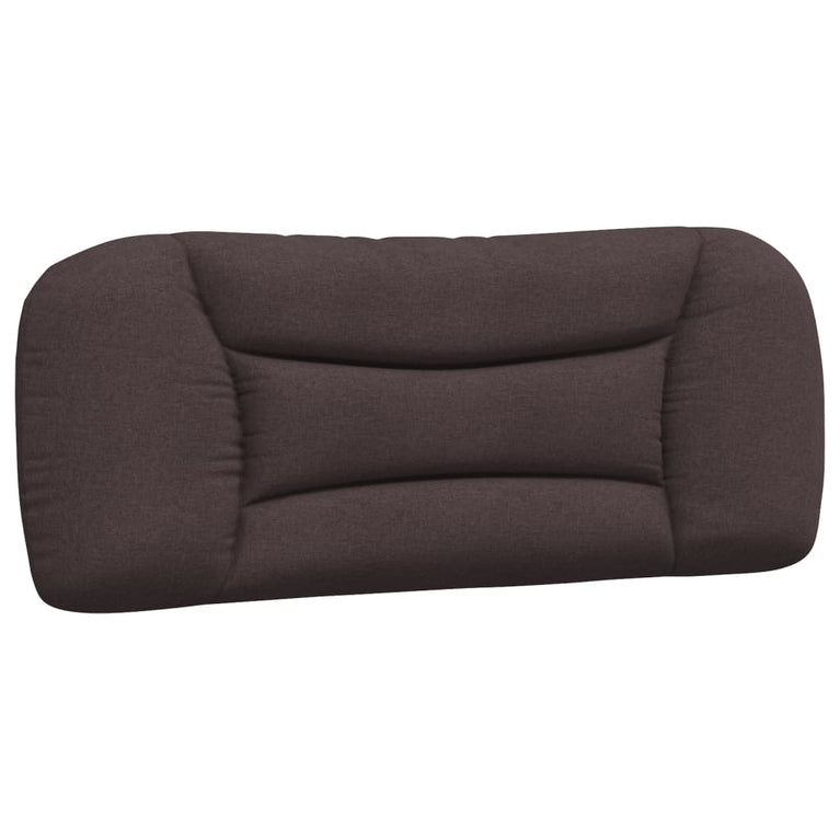 Bed met matras stof donkerbruin 100x200 cm