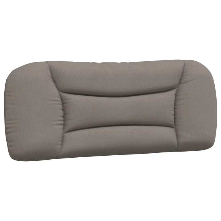 Bed met matras stof taupe 100x200 cm