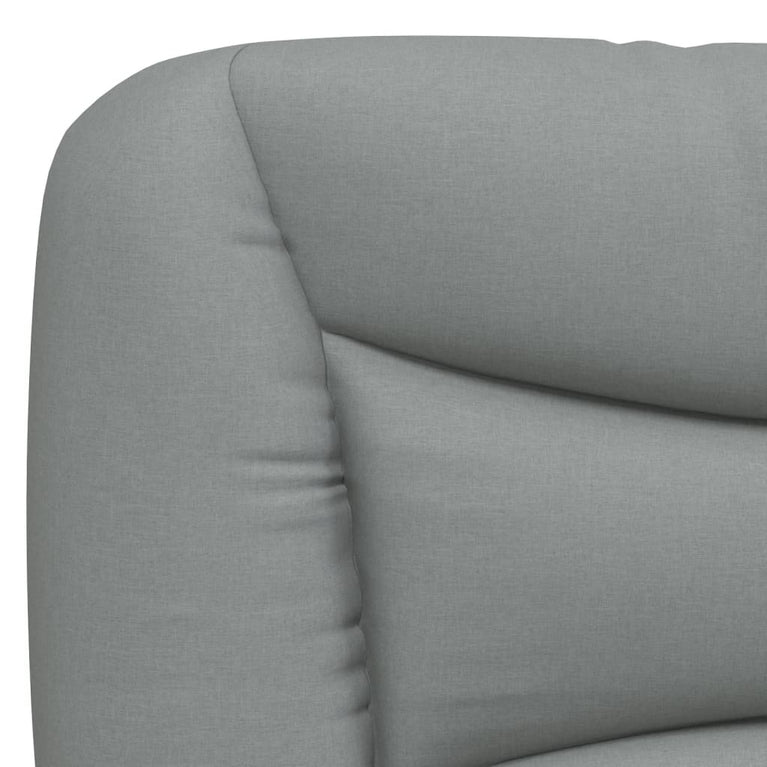 Bed met matras stof lichtgrijs 120x200 cm