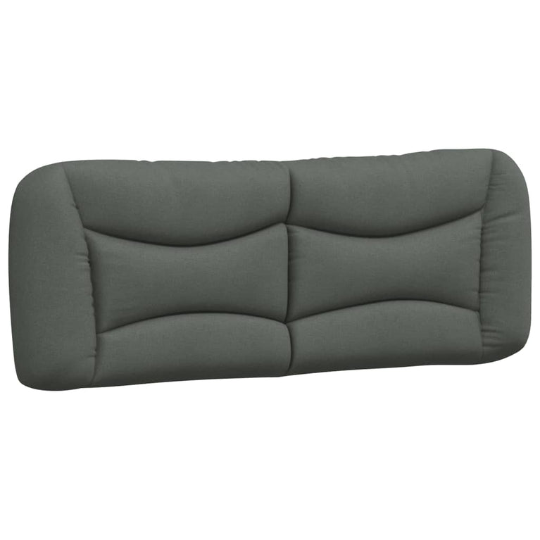 Bed met matras stof donkergrijs 120x200 cm
