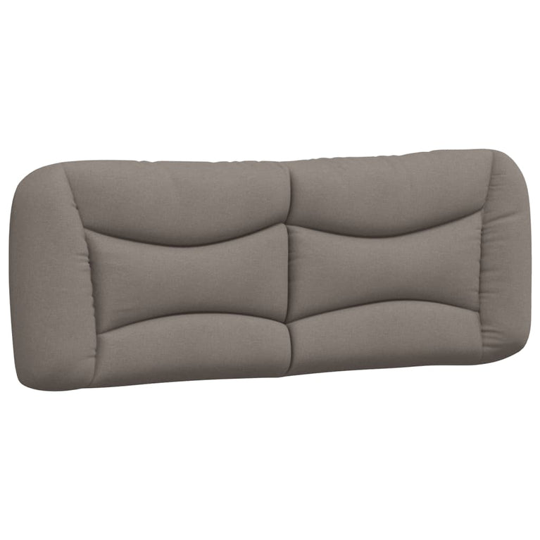 Bed met matras stof taupe 120x200 cm