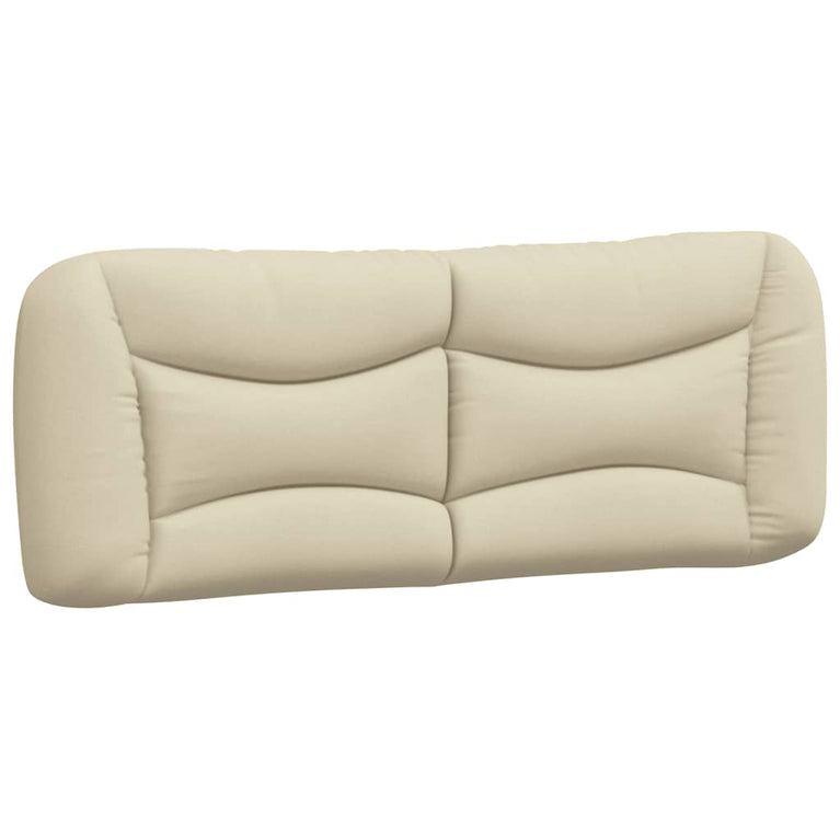 Bed met matras stof crèmekleurig 120x200 cm