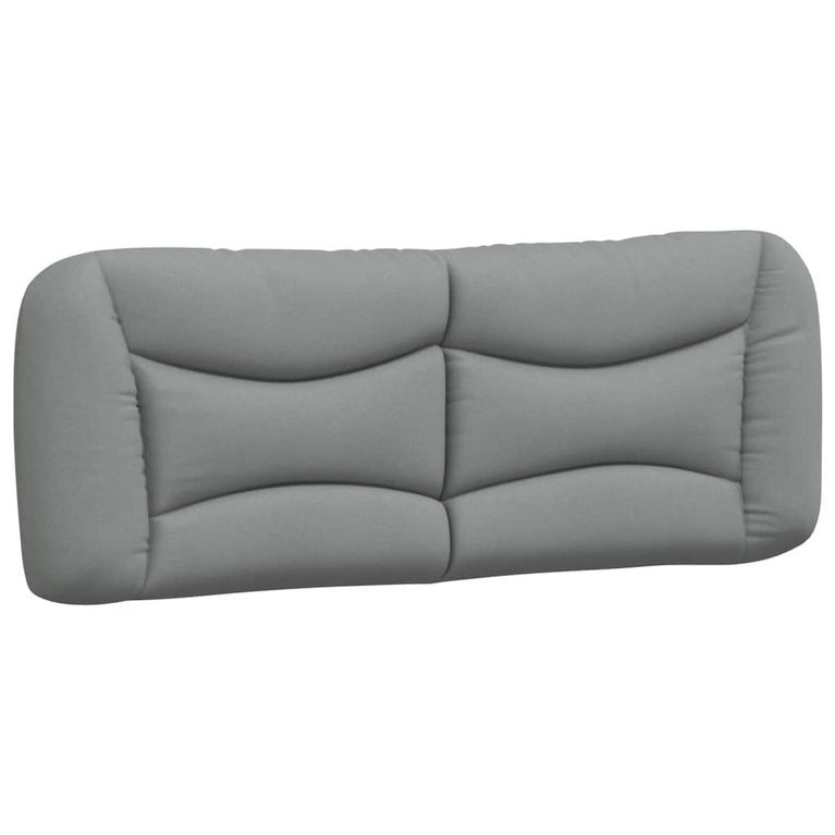 Bed met matras stof lichtgrijs 140x190 cm
