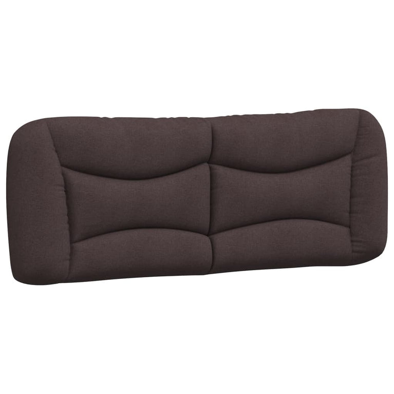 Bed met matras stof donkerbruin 140x190 cm