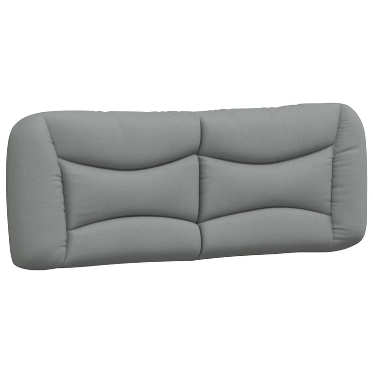 Bed met matras stof lichtgrijs 140x200 cm