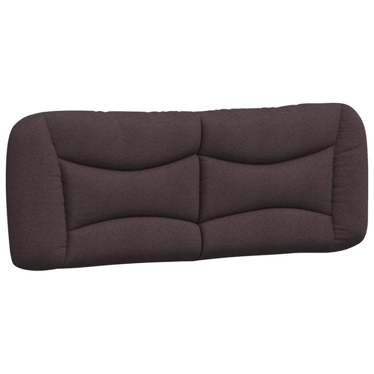 Bed met matras stof donkerbruin 140x200 cm
