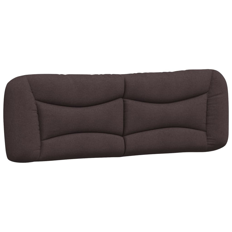 Bed met matras stof donkerbruin 160x200 cm