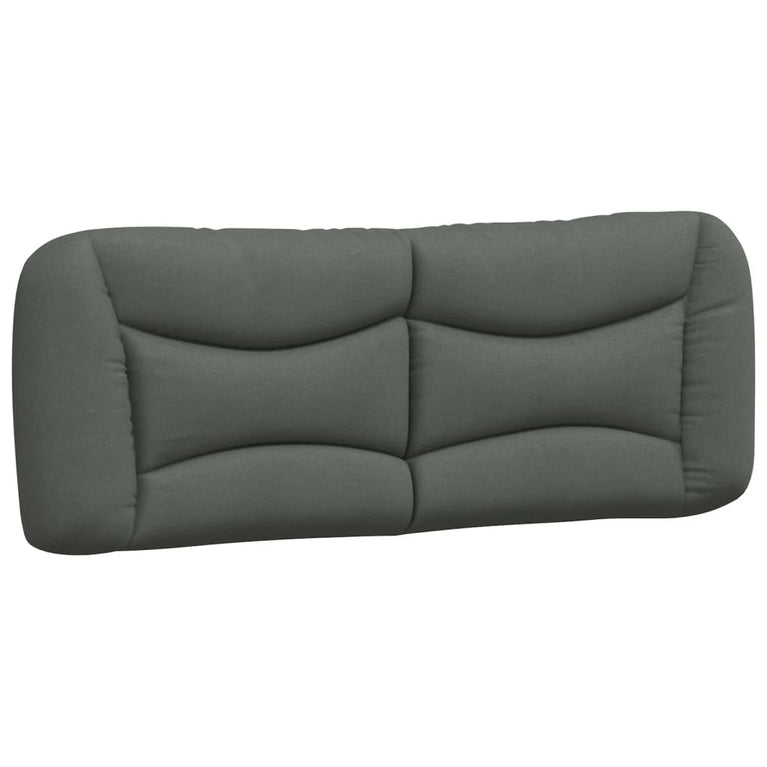 Bed met matras stof donkergrijs 180x200 cm