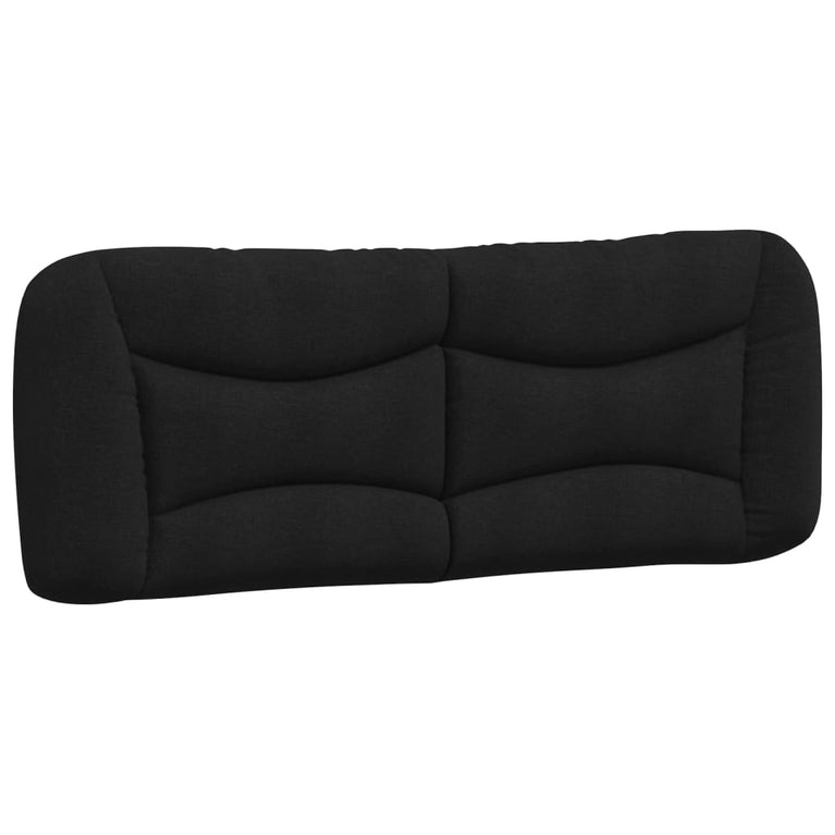 Bed met matras stof zwart 180x200 cm