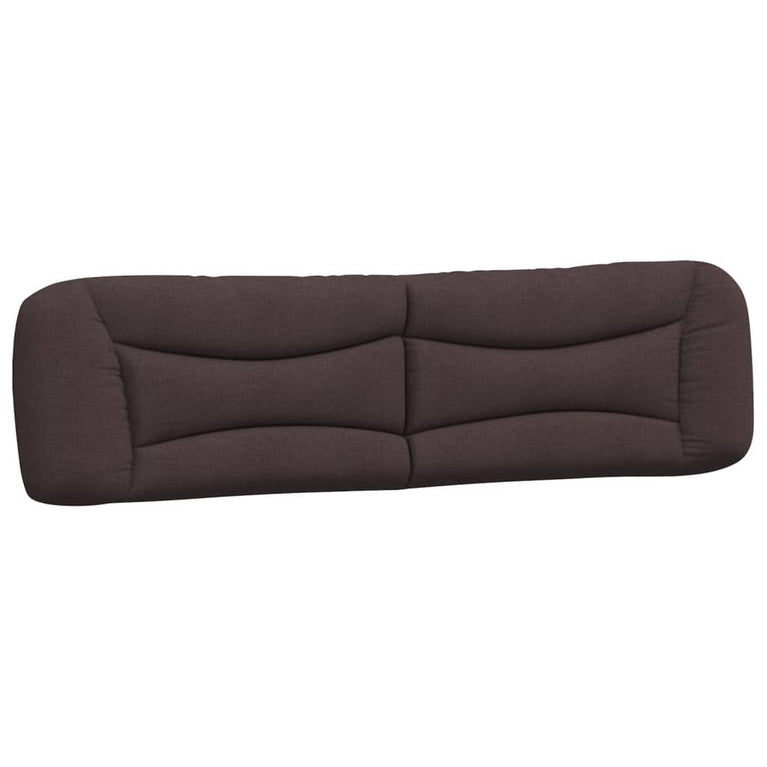 Bed met matras stof donkerbruin 200x200 cm