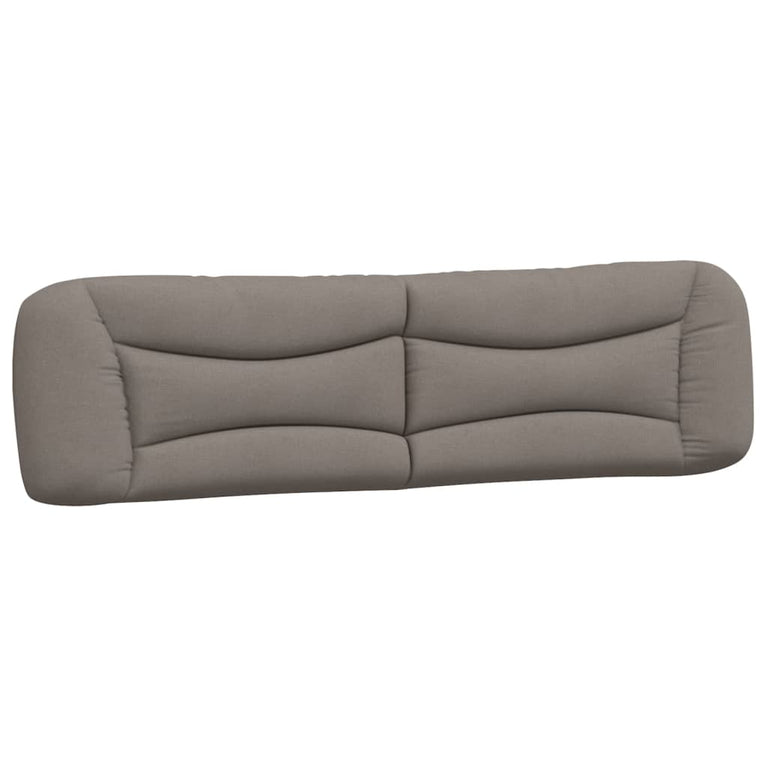 Bed met matras stof taupe 200x200 cm