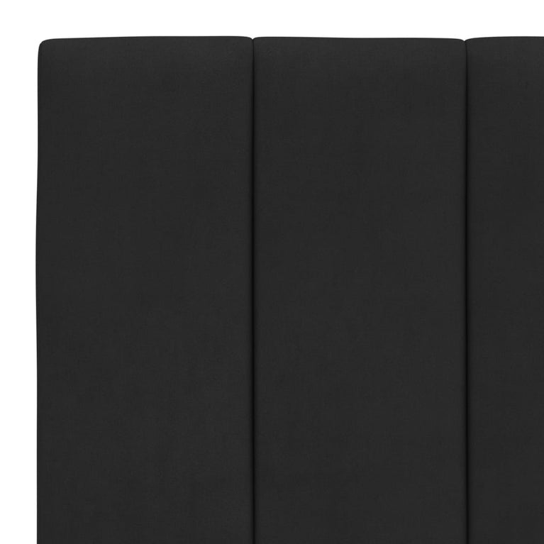 Bed met matras fluweel zwart 80x200 cm