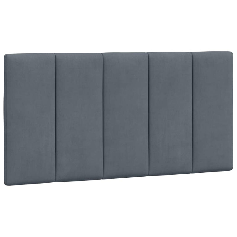 Bed met matras fluweel donkergrijs 100x200 cm