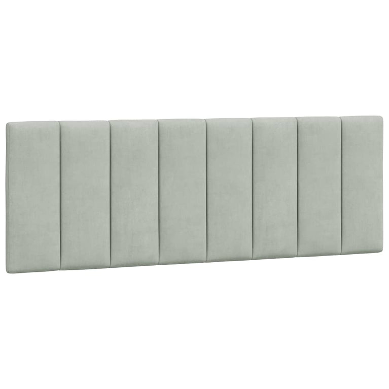 Bed met matras fluweel lichtgrijs 120x200 cm