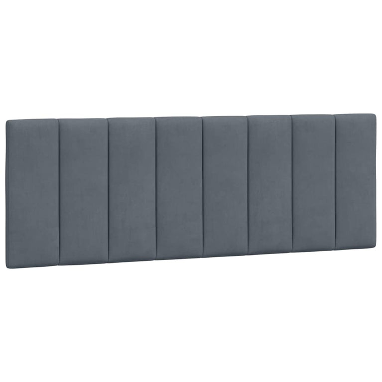 Bed met matras fluweel donkergrijs 120x200 cm