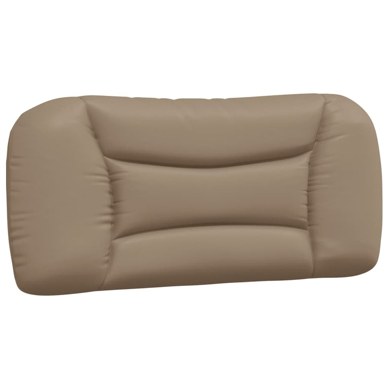 Bed met matras kunstleer cappuccinokleurig 90x200 cm