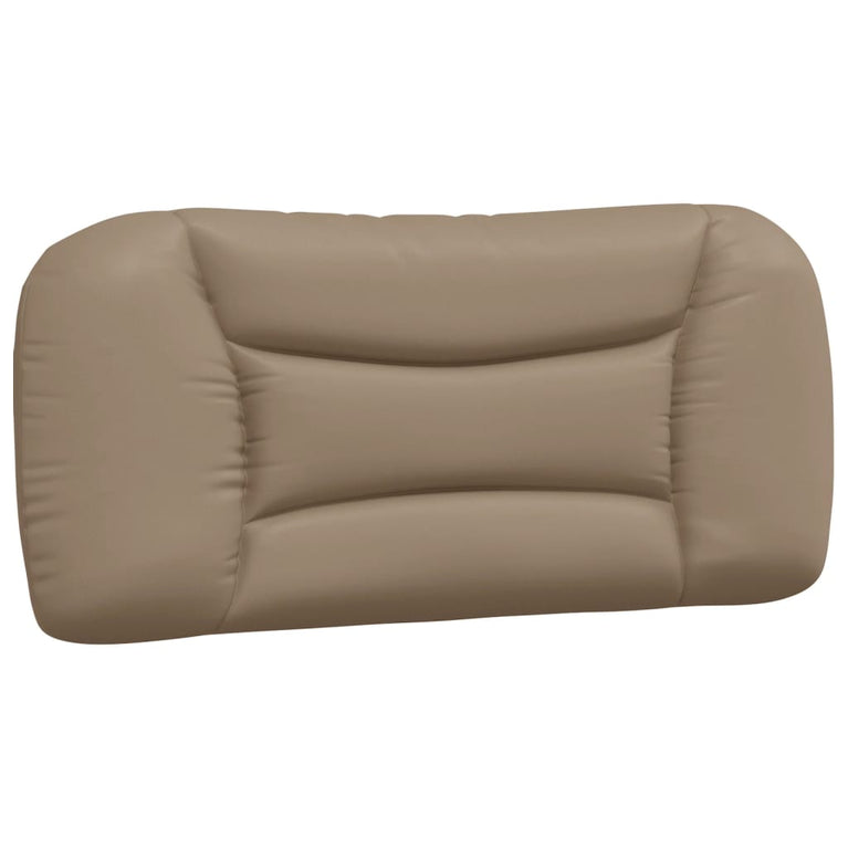 Bed met matras kunstleer cappuccinokleurig 90x200 cm