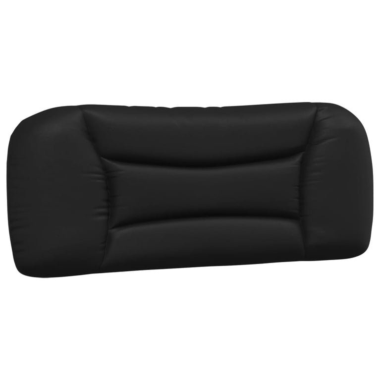 Bed met matras kunstleer zwart 100x200 cm