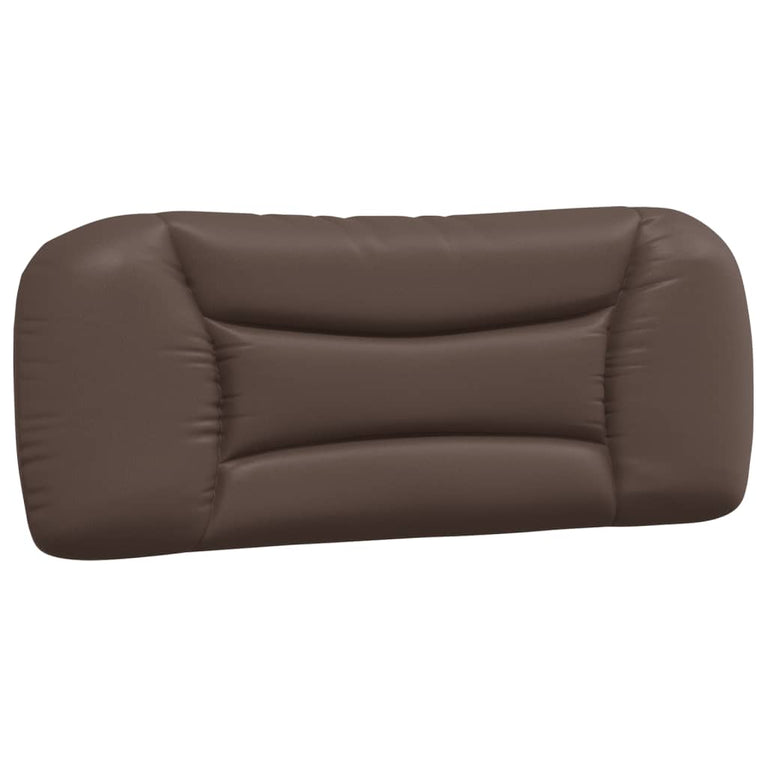 Bed met matras kunstleer bruin 100x200 cm