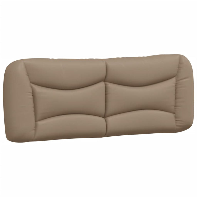 Bed met matras kunstleer cappuccinokleurig 120x200 cm