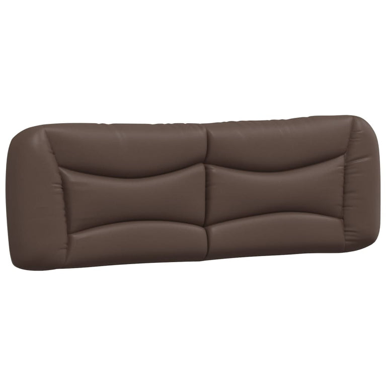 Bed met matras kunstleer bruin 160x200 cm