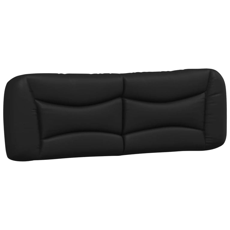 Bed met matras kunstleer zwart en wit 160x200 cm
