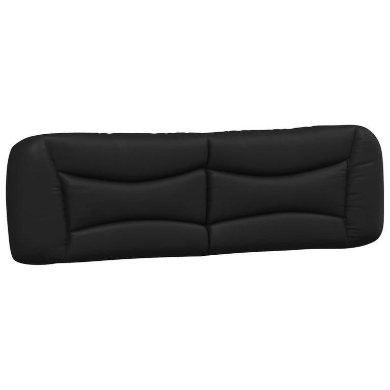 Bed met matras kunstleer zwart 180x200 cm