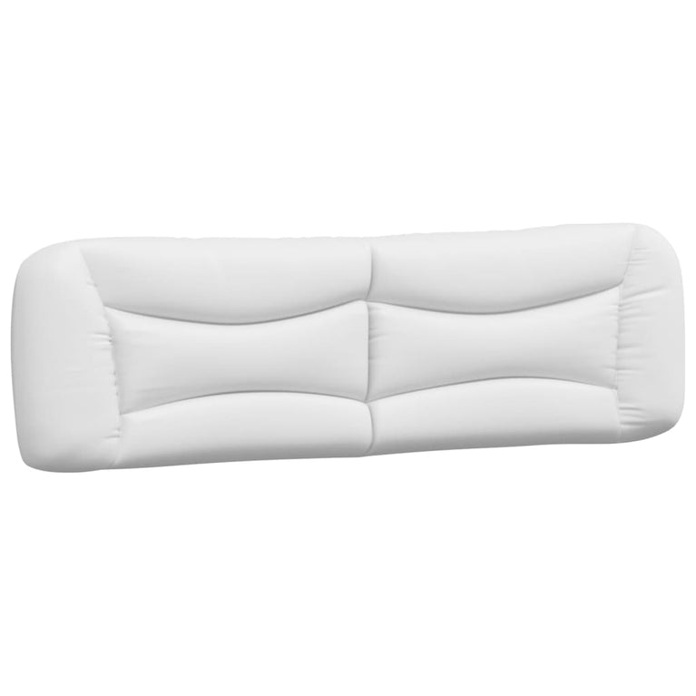Bed met matras kunstleer wit 180x200 cm