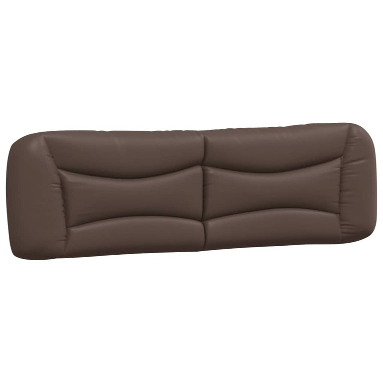 Bed met matras kunstleer bruin 180x200 cm